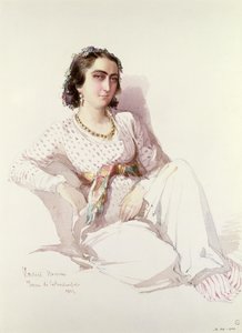 Hadice Hanim - isztambuli hölgy, 1852 alkotó: Amadeo Preziosi