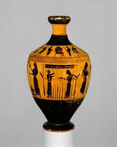 Lekythos, ie 550-530 (terrakotta)