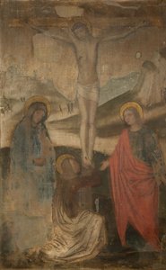 A keresztre feszítés Szűzzel, Szent Jánossal és Magdolnával, 1470-1523.