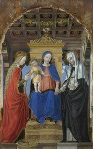 Szűz és gyermek Alexandriai Szent Katalinnal és Sienai Szent Katalinnal, c. 1490