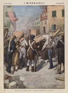Illusztráció Victor Hugo Les Miserables című művéhez (színes litográfia)