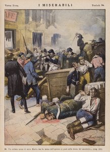 Illusztráció Victor Hugo Les Miserables című művéhez (színes litográfia)