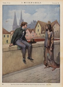 Illusztráció Victor Hugo Les Miserables című művéhez (színes litográfia)