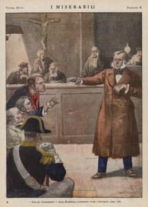 Illusztráció Victor Hugo Les Miserables című művéhez (színes litográfia)