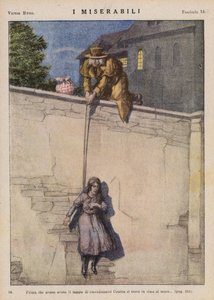 Illusztráció Victor Hugo Les Miserables című művéhez (színes litográfia)