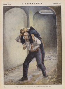 Illusztráció Victor Hugo Les Miserables című művéhez (színes litográfia)