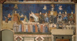 A jó kormány allegóriája Freskóciklus A jó és rossz kormány allegóriája, 1338-1339 alkotó: Ambrogio Lorenzetti