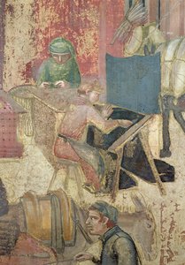 A jó kormányzás hatásai a városban, takácsok részlete, 1338-40 alkotó: Ambrogio Lorenzetti