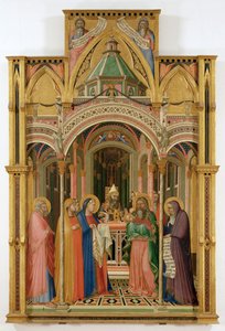 A bemutatás a templomban (tempera, fa) alkotó: Ambrogio Lorenzetti