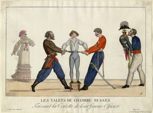 Egy fiatal orosz tiszt vécéje, c. 1815 alkotó: Ambroise Louis Garneray