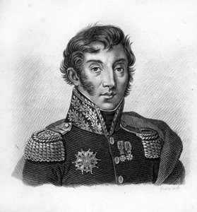Jean Maximilien Lamarque gróf (1770-1832), francia tábornok és politikus- a „Francia tábornokok portréi a franciák győzelmei és hódításai nyomán” c. Ambroise Tardieu metszete 1818-ban. Stella Collection.