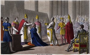 II. Lajost másodszor is felszentelte a Troyes-i zsinaton VIII. János 879-ben. Tervezte és metszett Ambroise Tardieu 1825-ben. alkotó: Ambroise Tardieu
