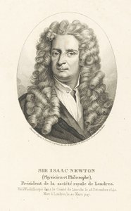 Sir Isaac Newton portréja 1642-1727, c. 1830-1840. alkotó: Ambroise Tardieu