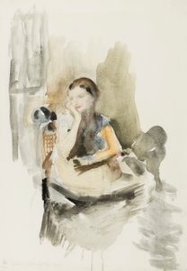 Helen, 1917 (ceruza, ecset és WC papíron)