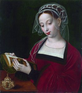 ""Mária Magdolna olvas"" Ambrosius Benson (1495-1550) festménye 1525 körül Londoni Nemzeti Galéria alkotó: Ambrosius Benson