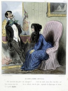 Egy mesterséges úriember – Cham „” Madeleines” című művében, 1870-1880 alkotó: Amédée de Noé