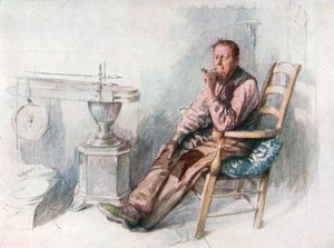 Egy öreg gazda (színes litográfia)