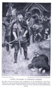 Dánok kifosztanak egy keresztény templomot, 1920-as évek