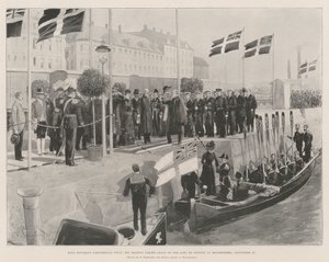 Edward király kontinentális körútja, Őfelsége búcsút vesz a svéd királytól Helsingborgban, szeptember 20.