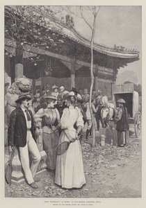 Lady Walsham otthon, a brit követségen, Pekinben