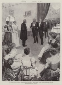 A bloemfonteini konferencia, fogadás az elnökségben, Sir Alfred Milner és Kruger elnök találkozója