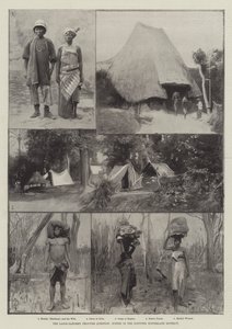 A Lagos-Dahomey határkérdés, jelenetek a vitatott hátországi körzetben alkotó: Amedee Forestier