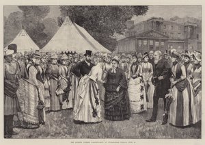 A királynő jubileumi kerti partija a Buckingham-palotában, június 29-én