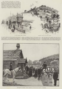 A királynő tartózkodása Hyeres-ben