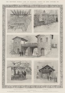 A helyreállított római tábor Saalburgban, amelyet VII. Edward király látogatott meg
