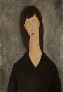 Egy nő mellszobra. alkotó: Amedeo Modigliani