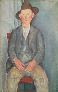 A kis gazda. 1918 körül alkotó: Amedeo Modigliani