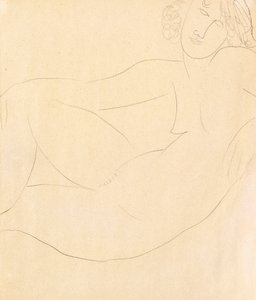 Meztelen nő hajolva, 1918 alkotó: Amedeo Modigliani
