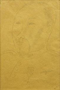 Guillaume Apollinaire katonaként; Guillaume Apollinaire, mint katona, alkotó: Amedeo Modigliani