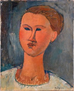 Egy fiatal nő feje alkotó: Amedeo Modigliani