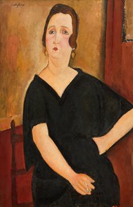 Madame Amédée (cigarettázó nő) alkotó: Amedeo Modigliani
