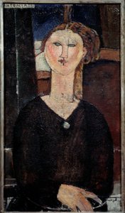 Antonia portréja Amedeo Modigliani (1884-1920) festménye 1915 V. 0,82x0,46 m Párizs, Musee de l