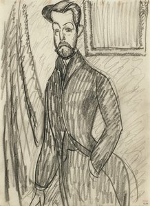 Dr. Paul Alexandre (1881-1968) portréja, Modigliani, Amedeo (1884-1920) alkotó: Amedeo Modigliani