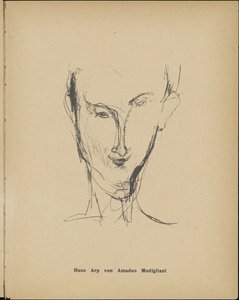 Hans Arp portréja 1886-1966, 1916. alkotó: Amedeo Modigliani