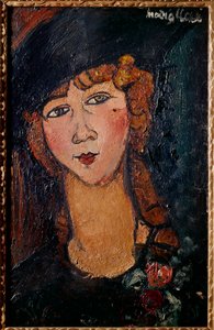 Lolotte portréja Amedeo Modigliani (1884-1920) festménye 1917 V. 0,35x0,55 m Párizs, modern nemzeti művészeti múzeum alkotó: Amedeo Modigliani