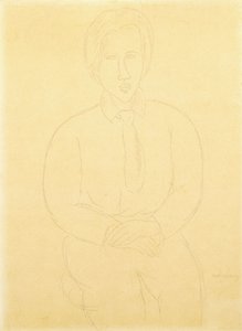 Ülő Soutine portréja, 1917 alkotó: Amedeo Modigliani