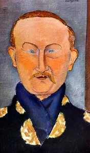 Léon Bakst festő portréja 1866-1924, 1917 alkotó: Amedeo Modigliani