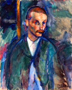A livornói koldus, 1909. augusztus (olaj, vászon) alkotó: Amedeo Modigliani