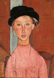 Fiatal lány barettben, 1918 alkotó: Amedeo Modigliani