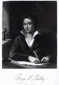 Percy Bysshe Shelley, vésett William Holl alkotó: Amelia Curran