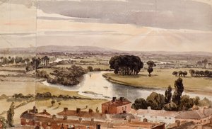Panorámás tájkép, 1804 körül (akvarell)