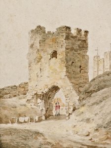Két katona szolgálatban a doveri kastélyban, 1805 körül (akvarell)