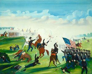 Polgárháborús csata alkotó: American 19th Century