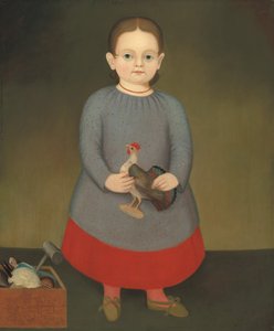 Lány Toy Roosterrel alkotó: American 19th Century