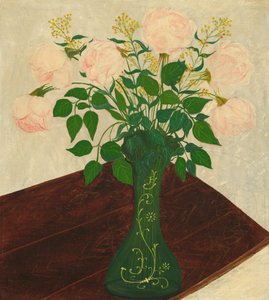 Rózsaszín rózsák alkotó: American 19th Century