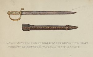 Cutlass és bőr hüvely alkotó: American 20th Century